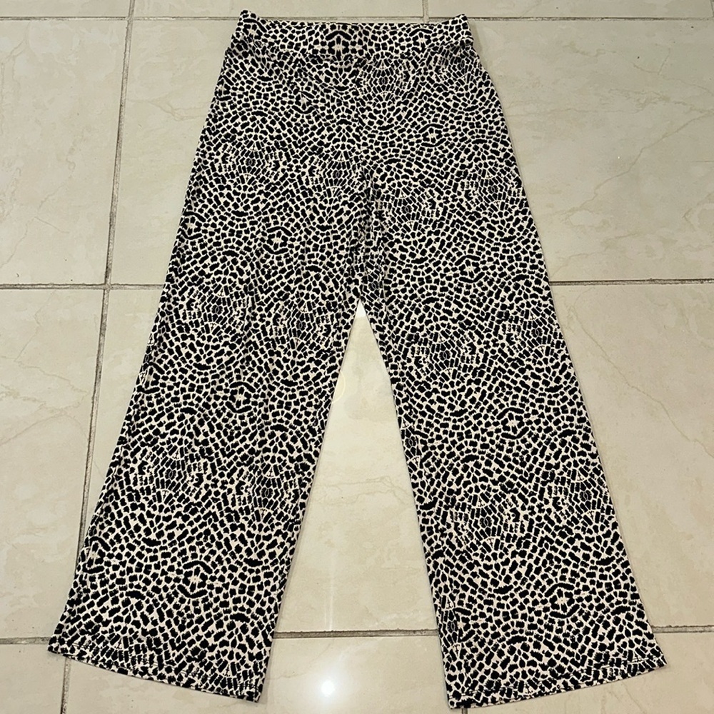 Carmen Marc Valvo Wide leg pull‎ on pants Sz. L